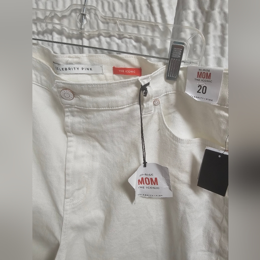 Celebrity Pink White High-Rise Jeans
